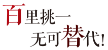 百里挑一，不可替代！